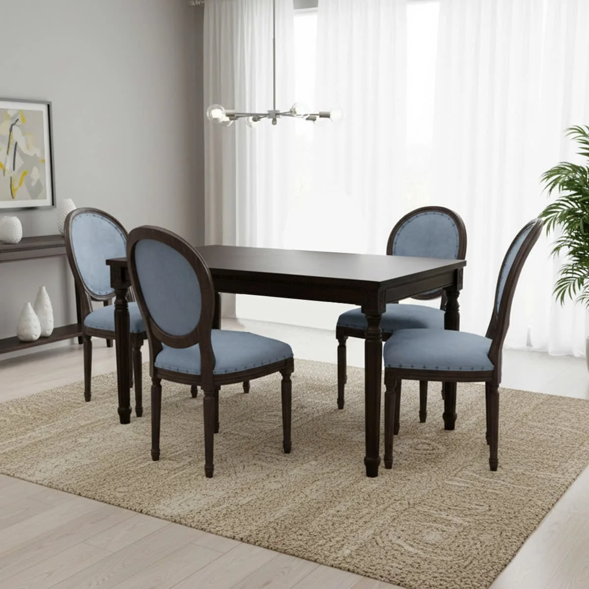 BỘ BÀN ĂN 4 GHẾ PORTER 1.6 2