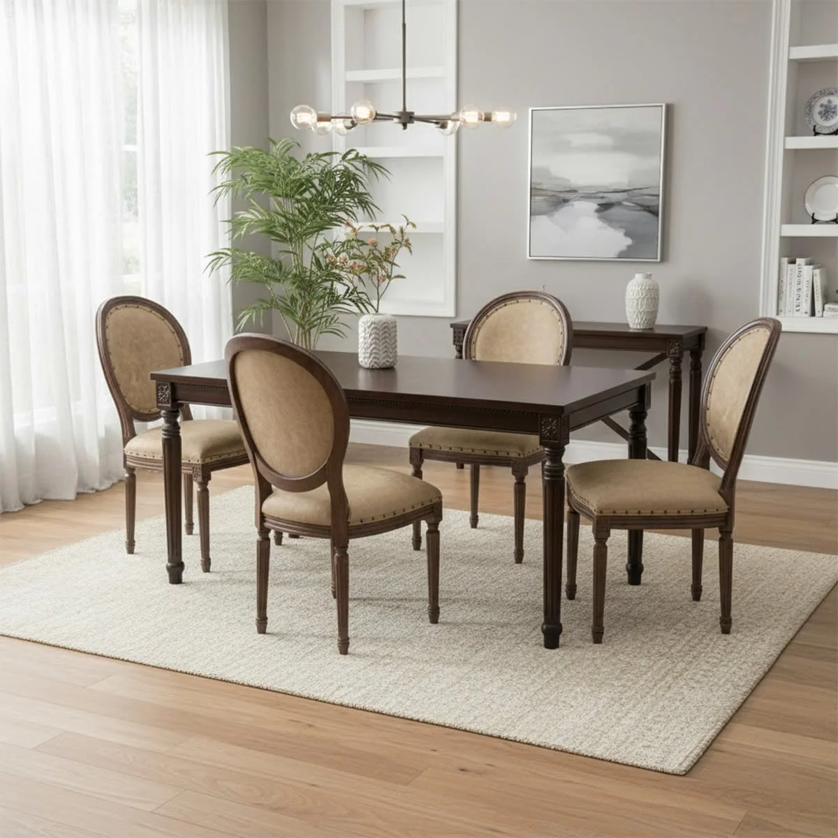 BỘ BÀN ĂN 4 GHẾ PORTER 1.6 2