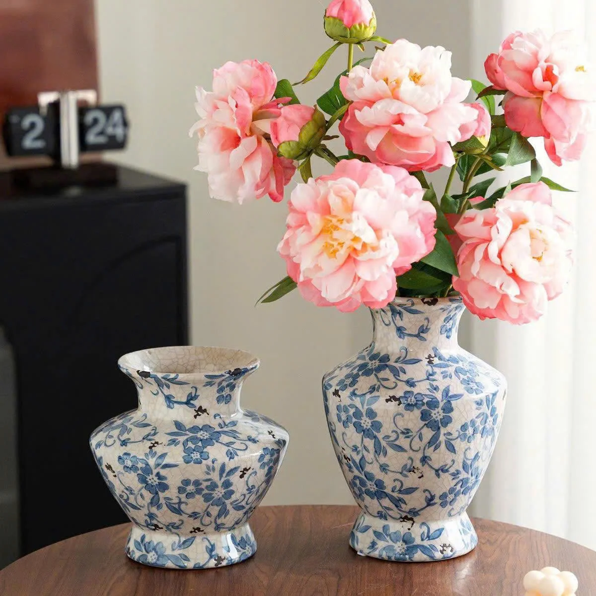 BÌNH HOA GỐM RẠN 2