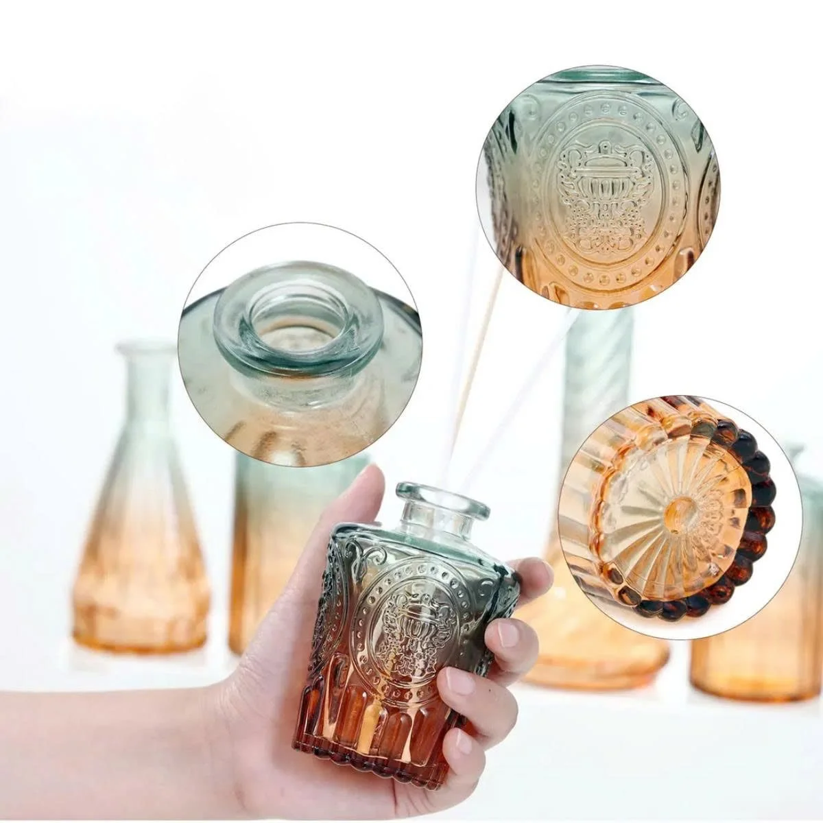 BỘ 5 BÌNH HOA TRANG TRÍ OMBRE 2