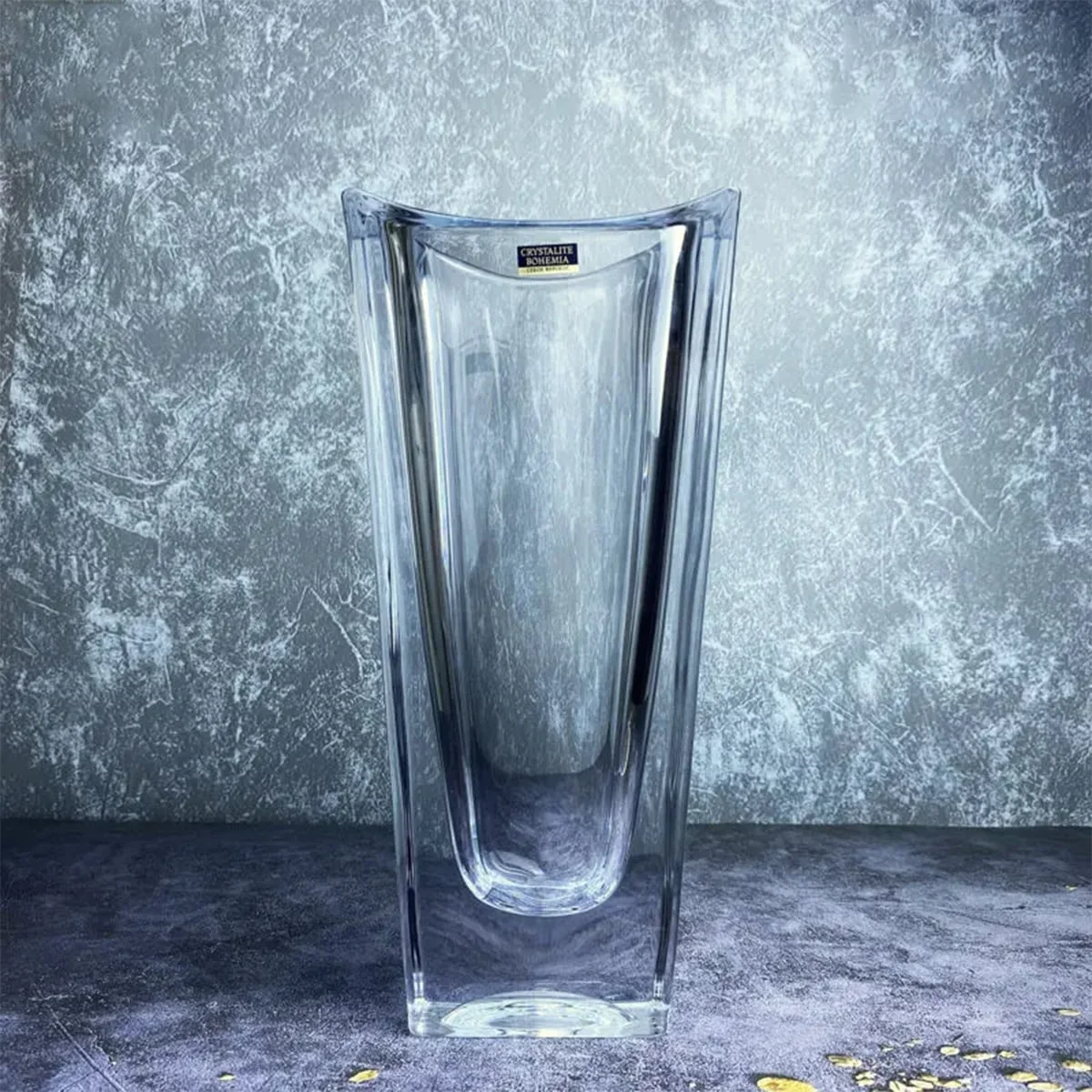LỌ HOA PHA LÊ CHỮ NHẬT TRƠN 30CM 4