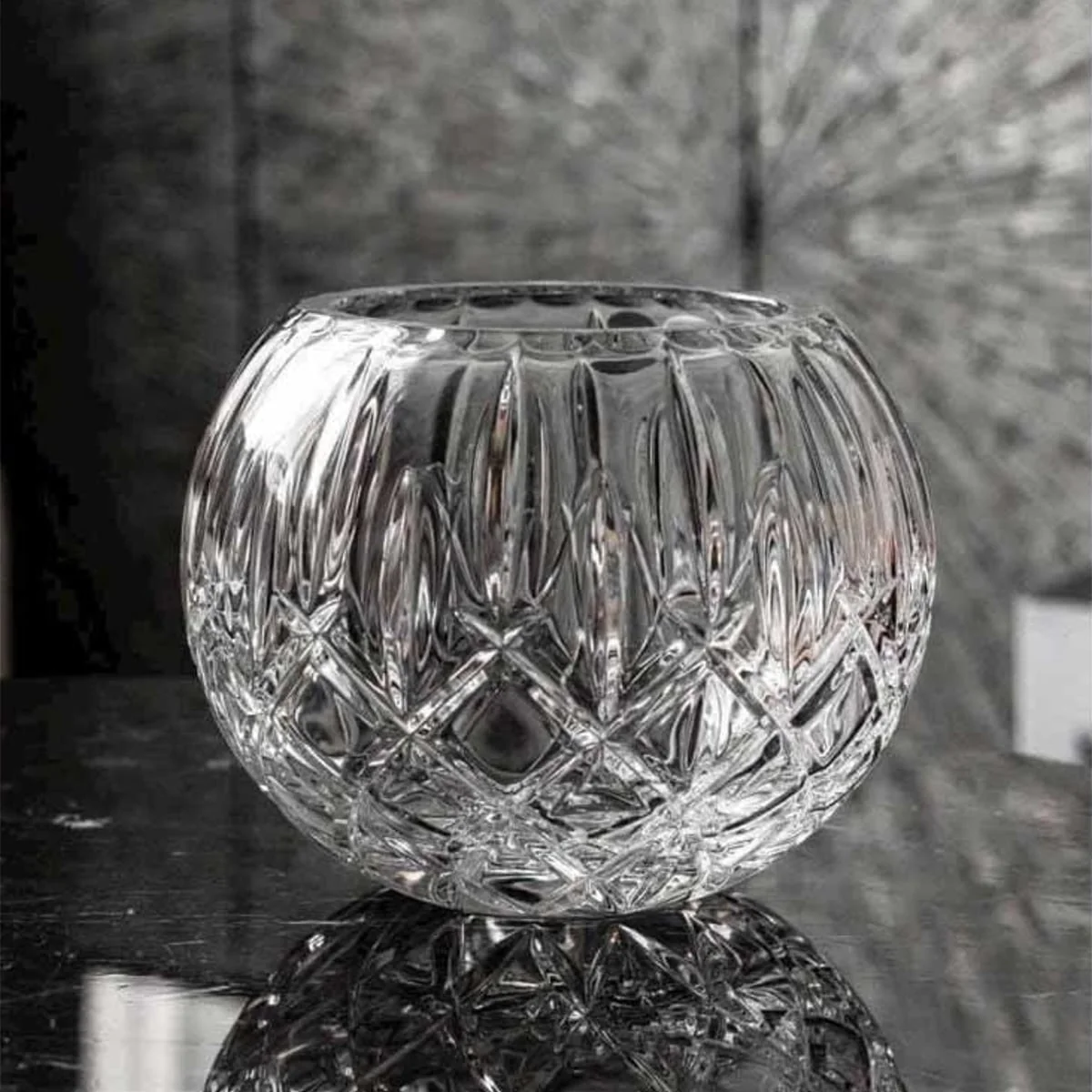 LỌ HOA PHA LÊ HÌNH CẦU SHEFFIELD 17.5CM CRYSTAL 5