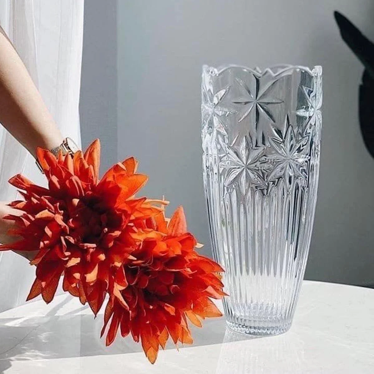 LỌ HOA PHA LÊ HOA THỊ 25CM 4