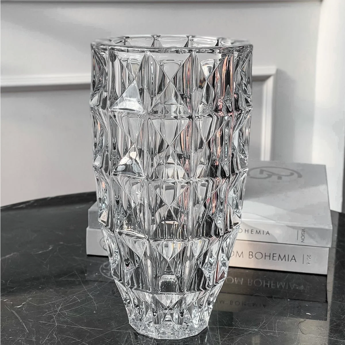 LỌ HOA PHA LÊ KIM CƯƠNG 28CM CRYSTAL 2