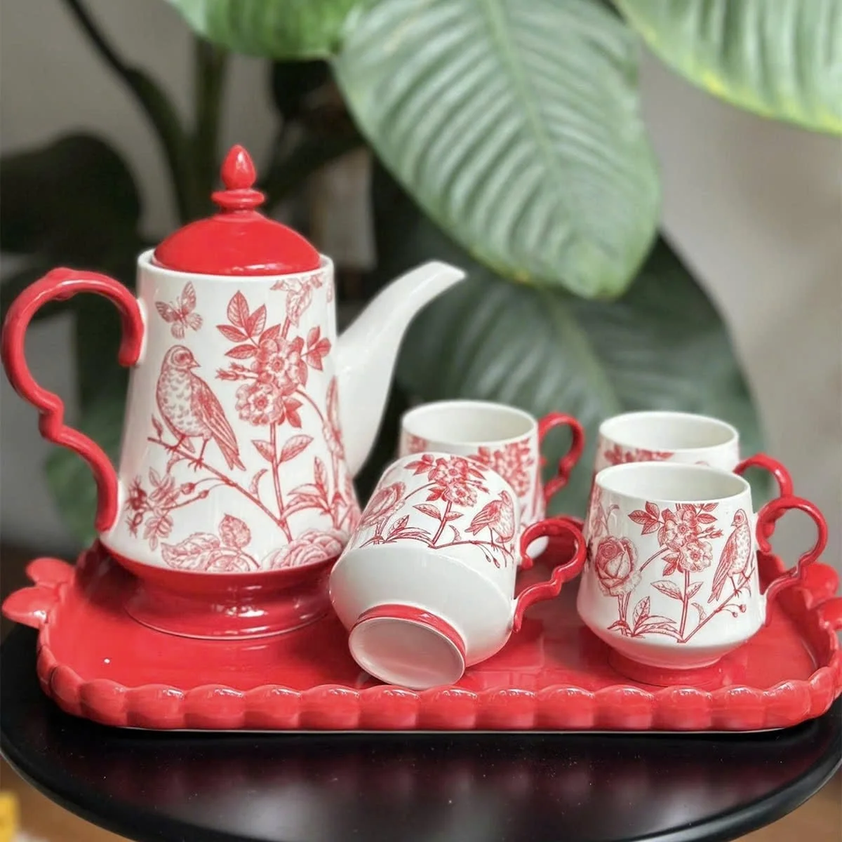 BỘ ẤM CHÉN HOA VĂN CỔ ĐIỂN 2