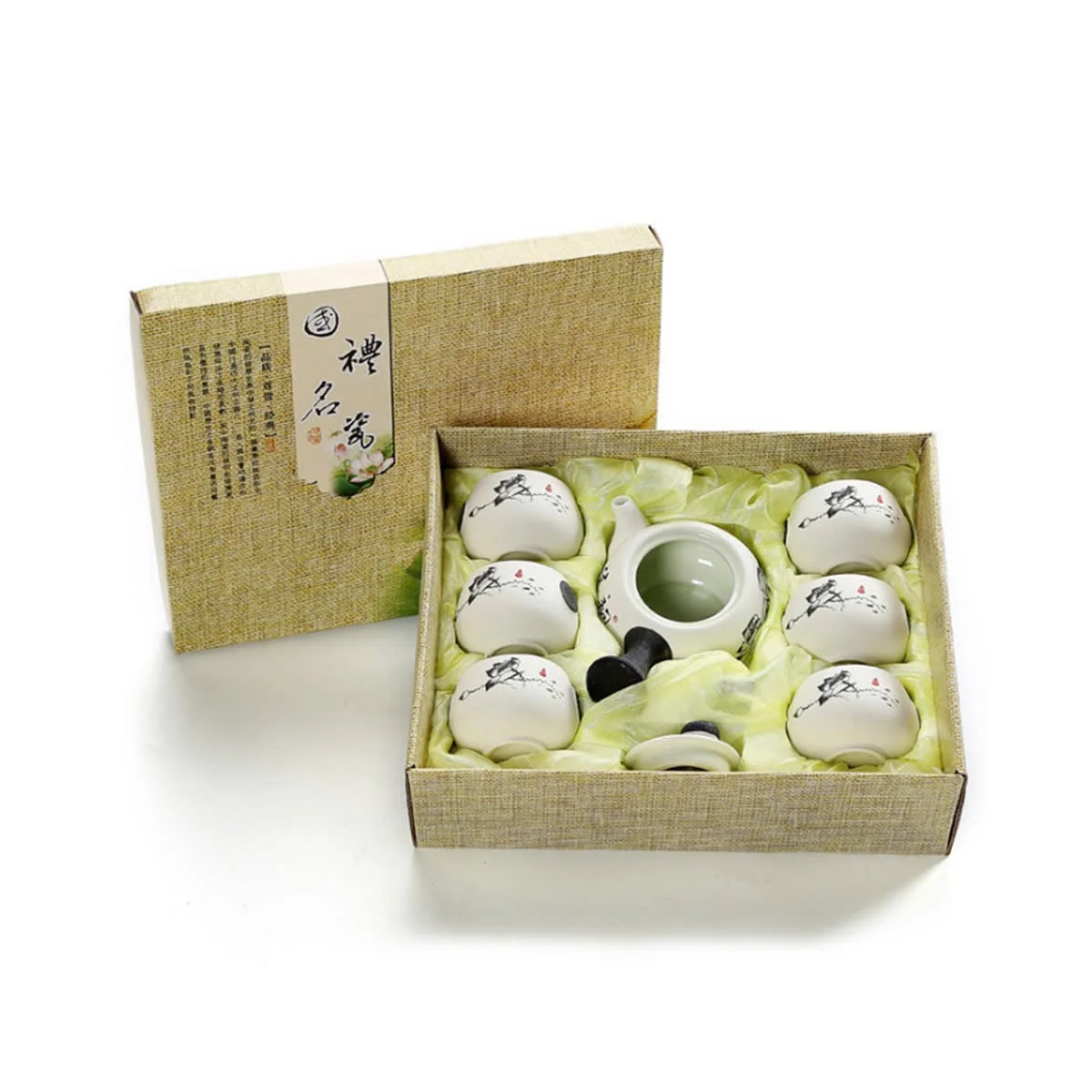 BỘ ẤM TRÀ SỨ HOA SEN 3