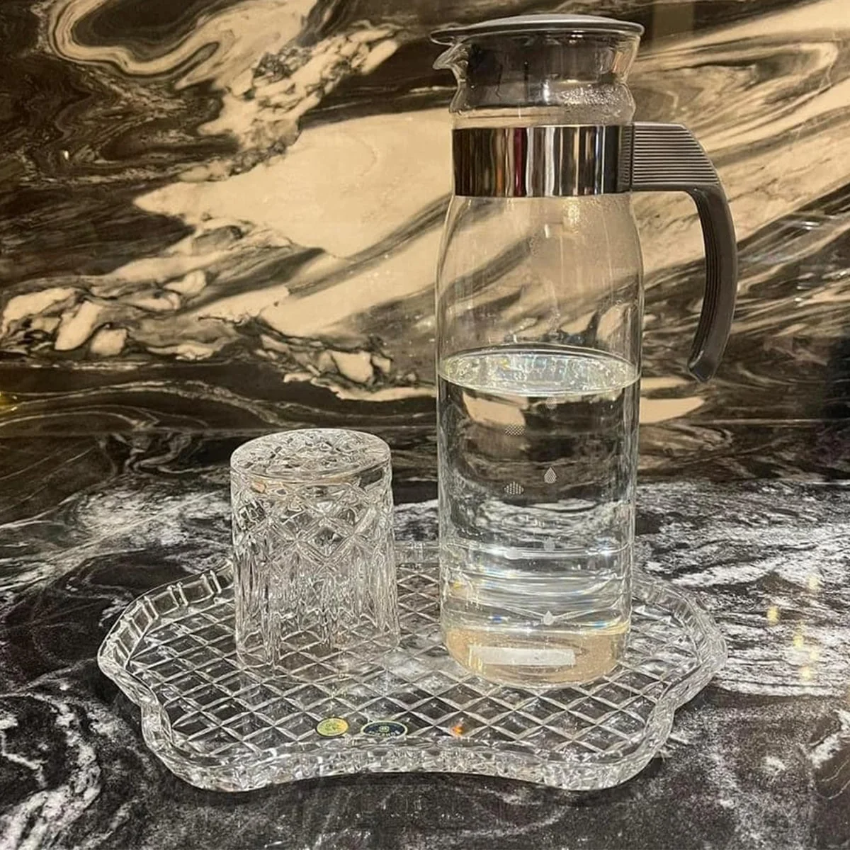 ĐĨA PHA LÊ DIAMOND CUT 30.5CM 3