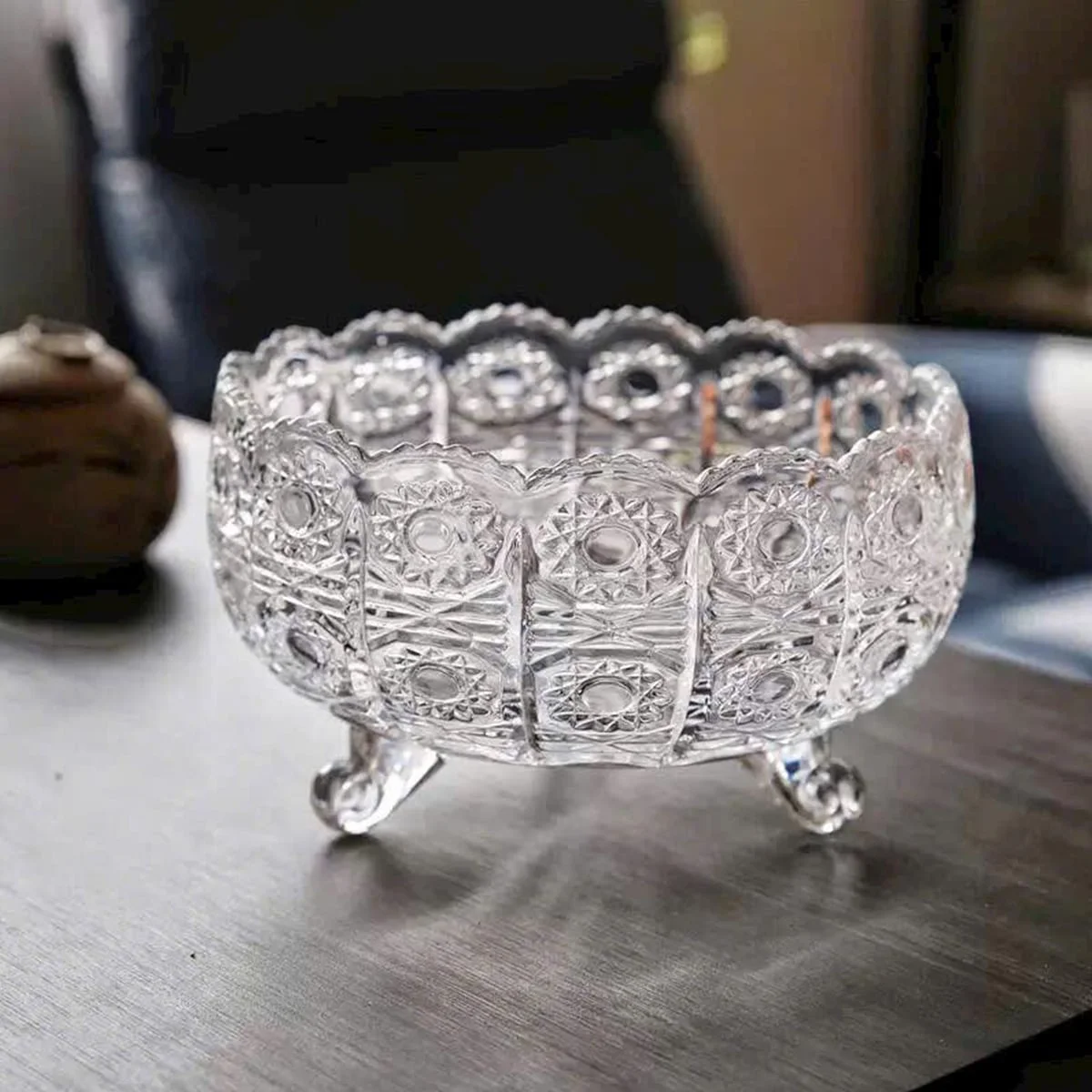 TÔ PHA LÊ 3 CHÂN 12.5CM CRYSTAL 4