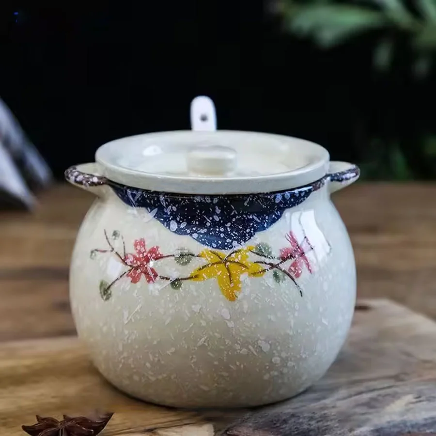 BỘ 3 HŨ GIA VỊ HÌNH HOA KÈM KHAY GỖ 2