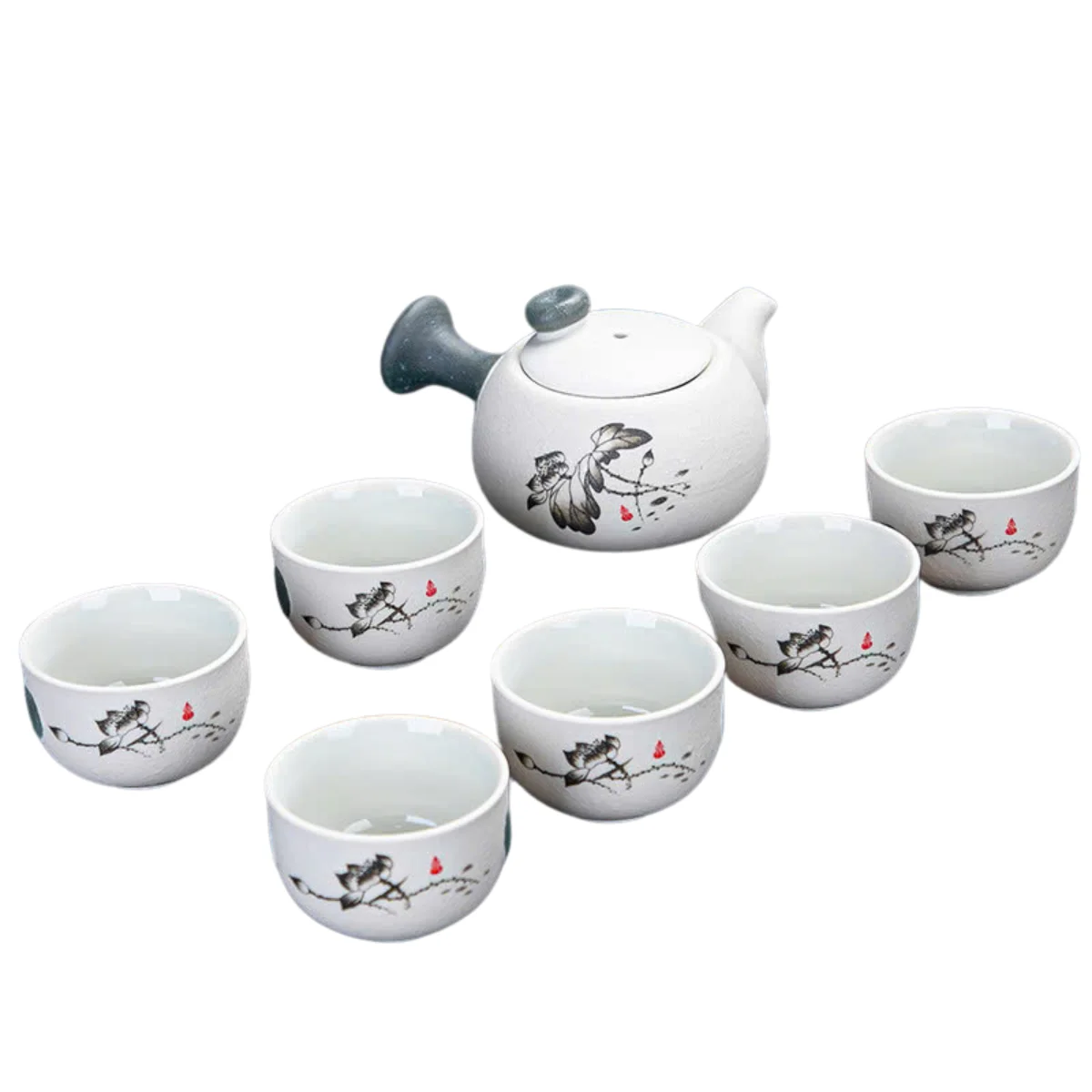 BỘ ẤM TRÀ SỨ HOA SEN