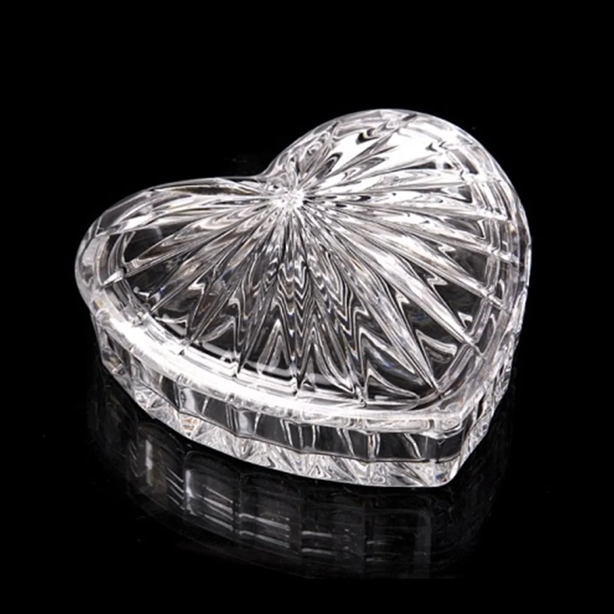 HỘP ĐỰNG TRANG SỨC PHA LÊ HÌNH TRÁI TIM CRYSTAL 11CM 5