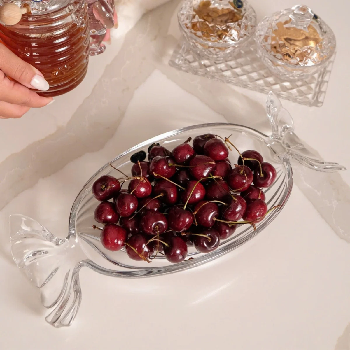 ĐĨA PHA LÊ SÂU LÒNG CANDY 34.5CM – BOHEMIA CRYSTAL 4