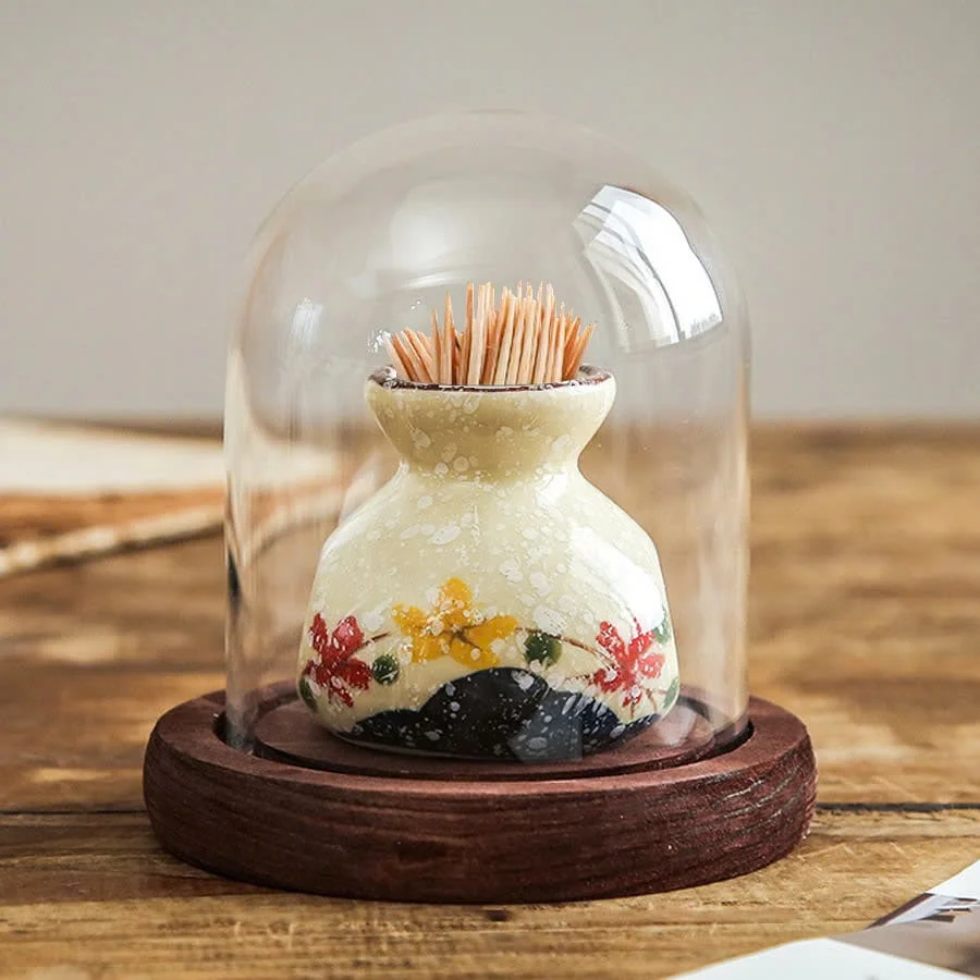 LỌ ĐỰNG TĂM HOẠ TIẾT HOA 3