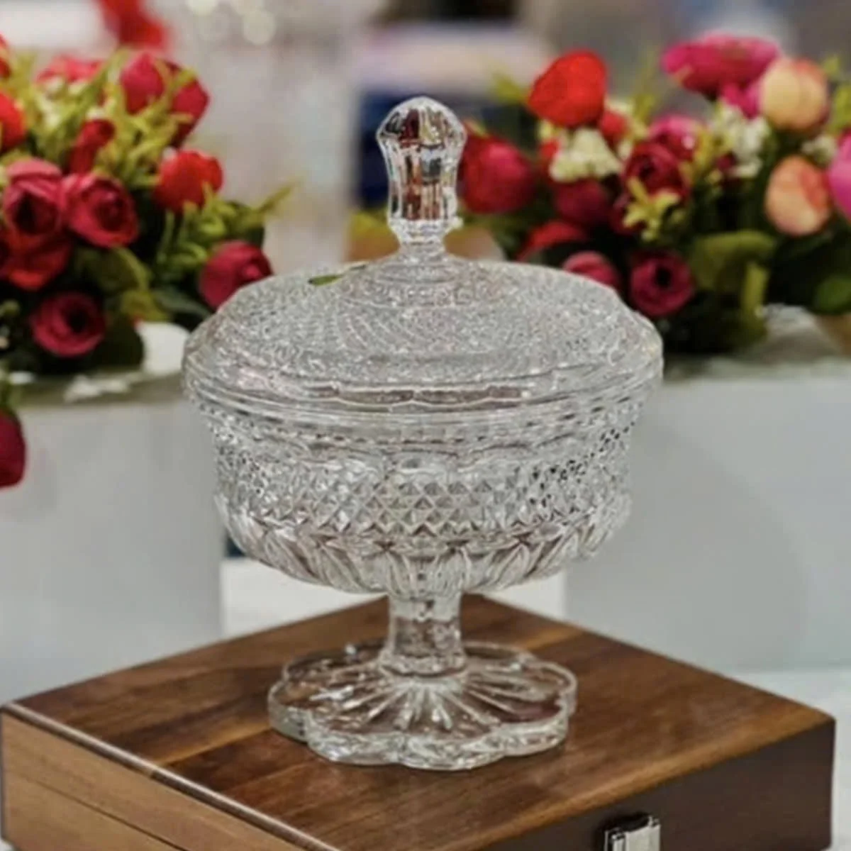 THỐ PHA LÊ ALEXANDRIA CHÂN ĐẾ CÁNH HOA 15CM 5