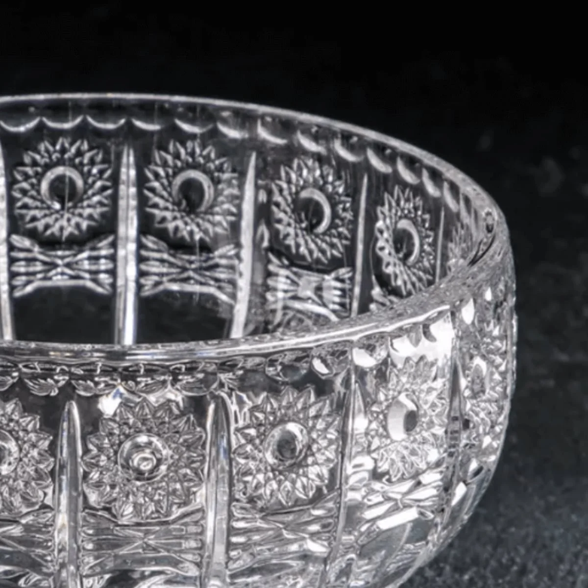 TÔ PHA LÊ 3 CHÂN 12.5CM CRYSTAL 2