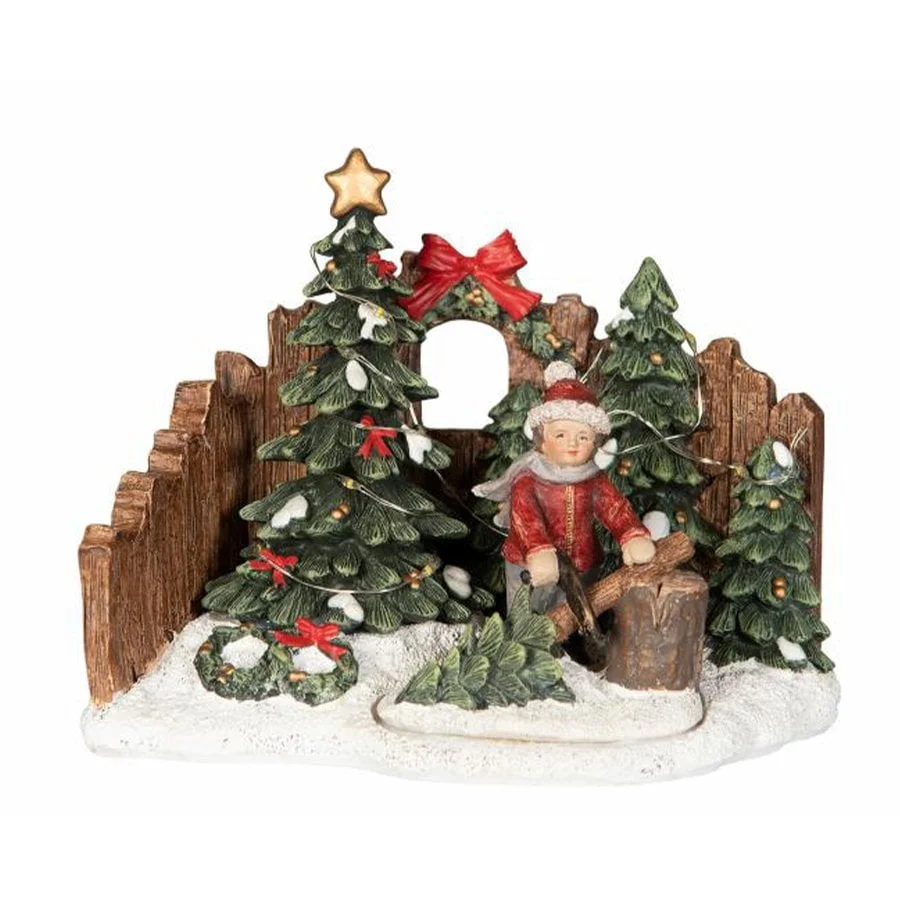 ĐỒ TRANG TRÍ CHRISTMAS - CẬU BÉ VÀ CÂY THÔNG 2