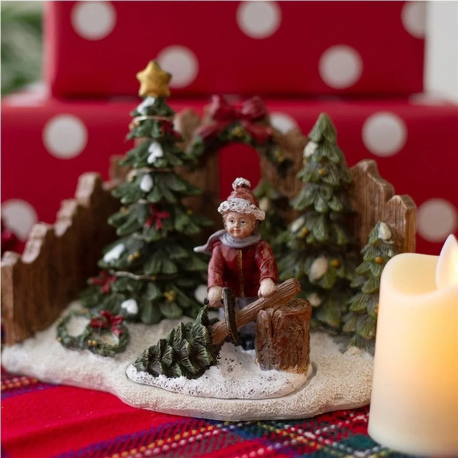 ĐỒ TRANG TRÍ CHRISTMAS - CẬU BÉ VÀ CÂY THÔNG 5