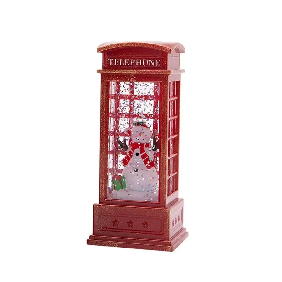 ĐỒ TRANG TRÍ - DECOR CHRISTMAS ĐÈN TUYẾT TRẠM ĐIỆN THOẠI SNOWMAN BÉ 2