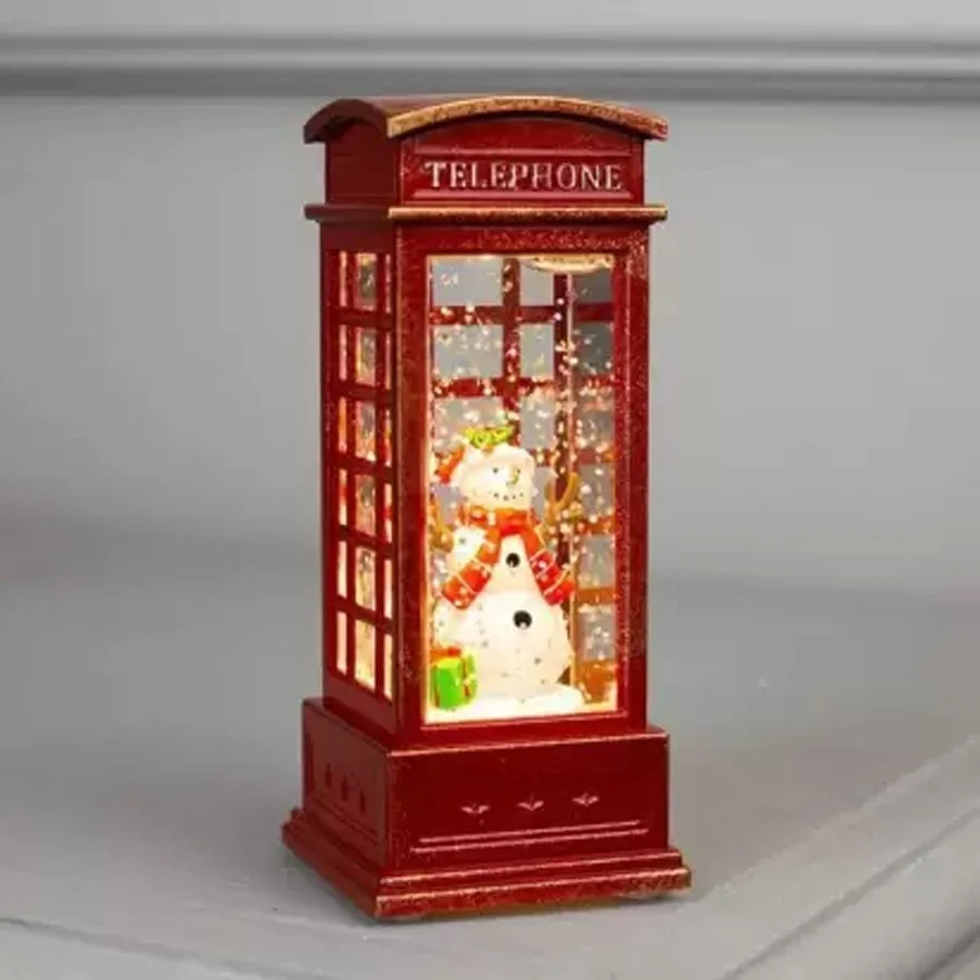 ĐỒ TRANG TRÍ - DECOR CHRISTMAS ĐÈN TUYẾT TRẠM ĐIỆN THOẠI SNOWMAN BÉ 4