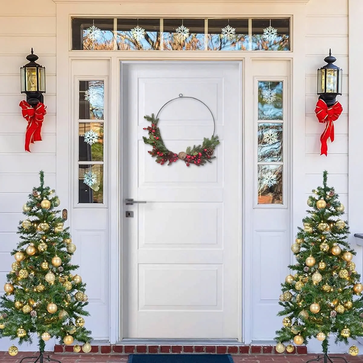 VÒNG TRANG TRÍ CHRISTMAS KÈM ĐÈN LED 2