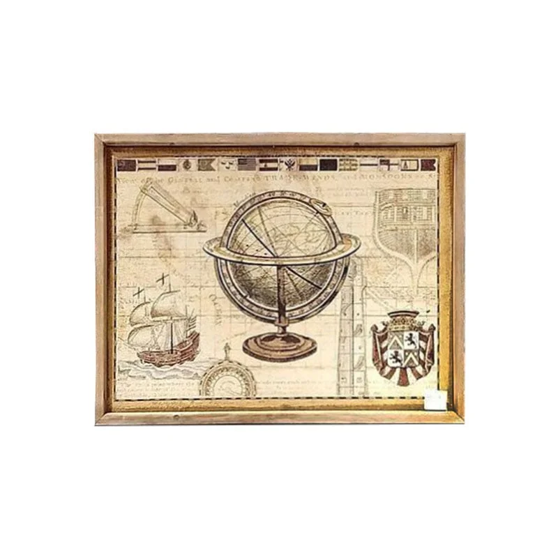 KHUNG TRANH TRANG TRÍ BẢN ĐỒ ĐẠI TÂY DƯƠNG ( ATLANTIC OCEAN)