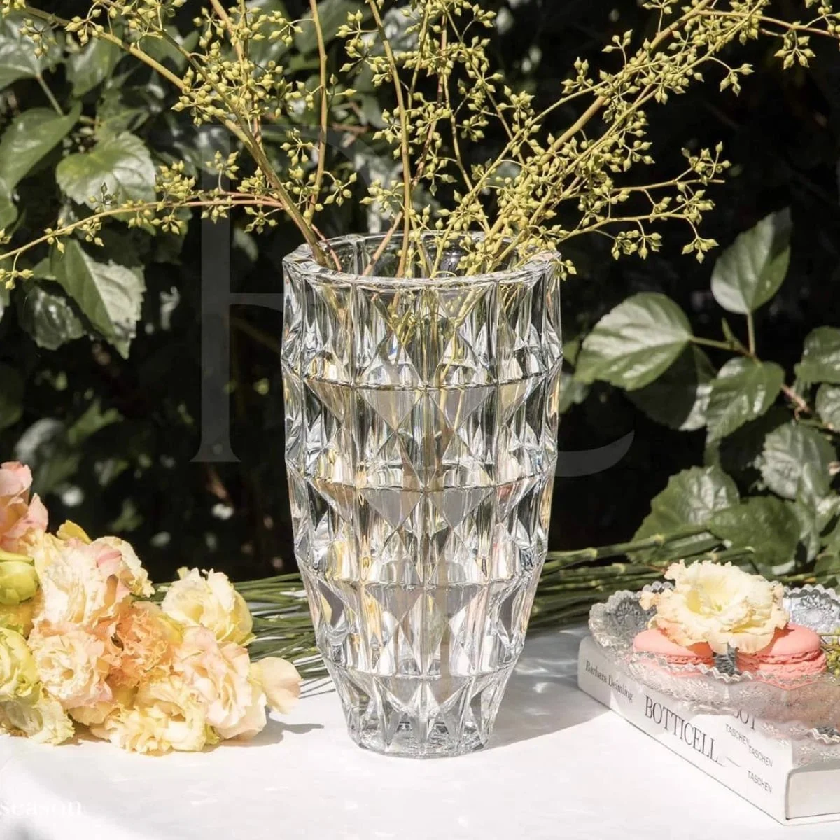 LỌ HOA PHA LÊ KIM CƯƠNG 28CM CRYSTAL 3