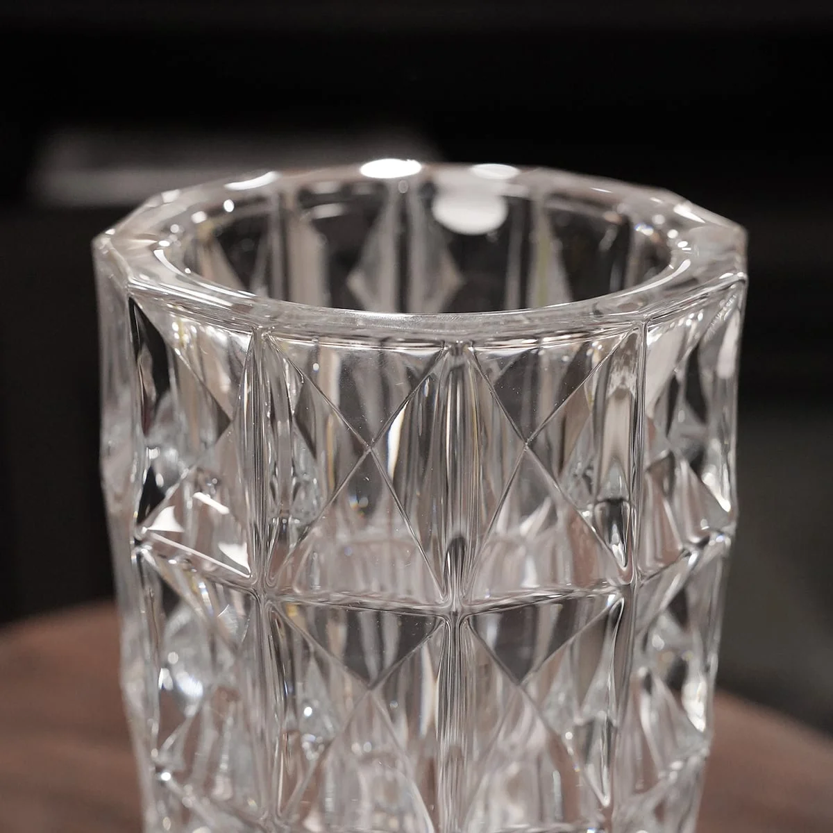 LỌ HOA PHA LÊ KIM CƯƠNG 28CM CRYSTAL 5