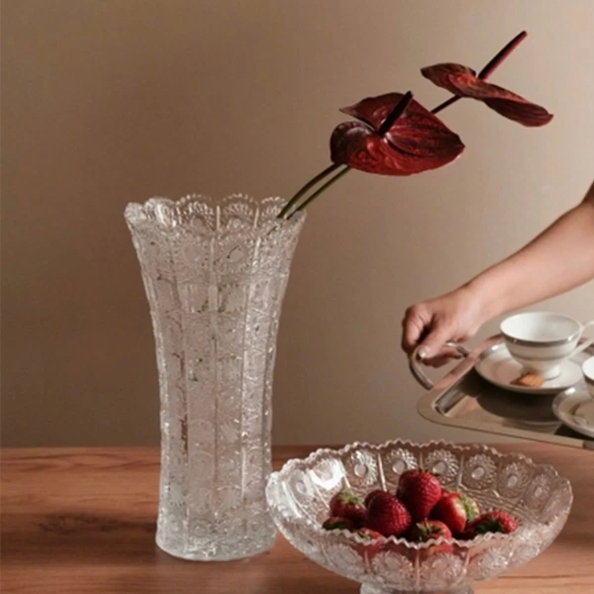 LỌ HOA PHA LÊ M57 30CM – CRYSTAL BOHEMIA 2