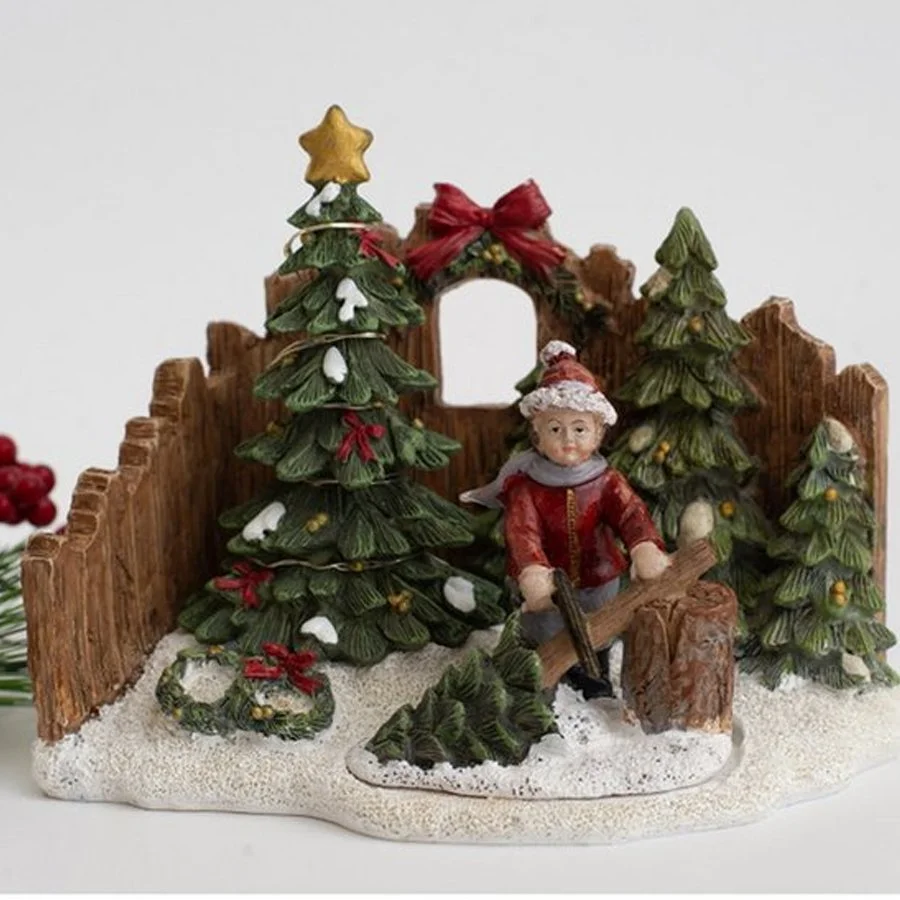 ĐỒ TRANG TRÍ CHRISTMAS - CẬU BÉ VÀ CÂY THÔNG 4