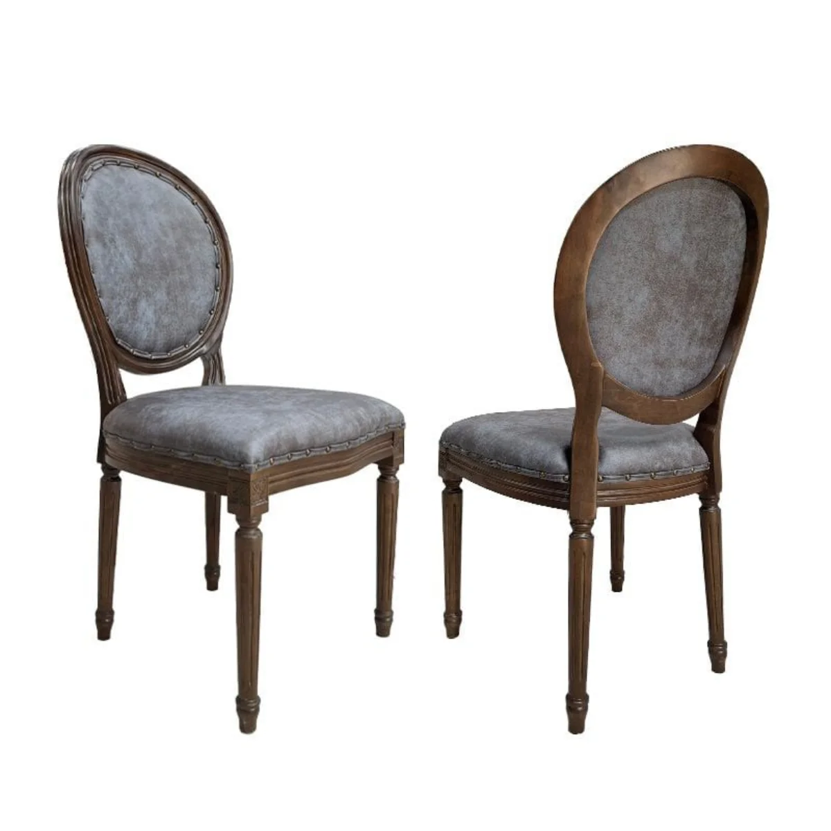 GHẾ TỰA LOUIS FRENCH MÀU XANH 3