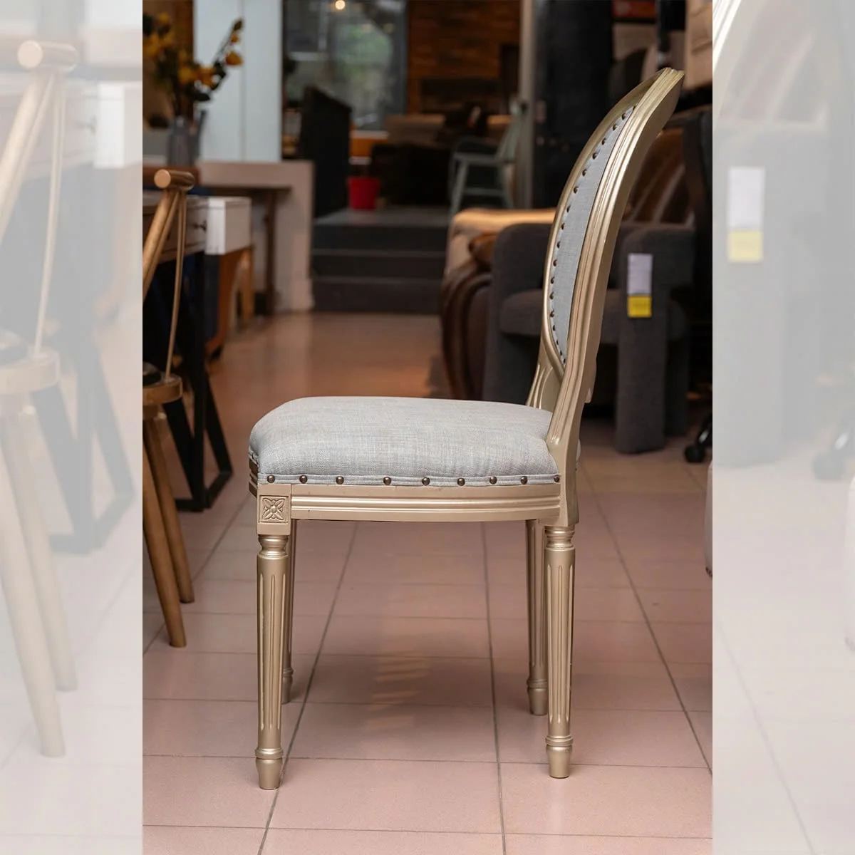GHẾ TỰA LOUIS FRENCH STYLE GOLD 3