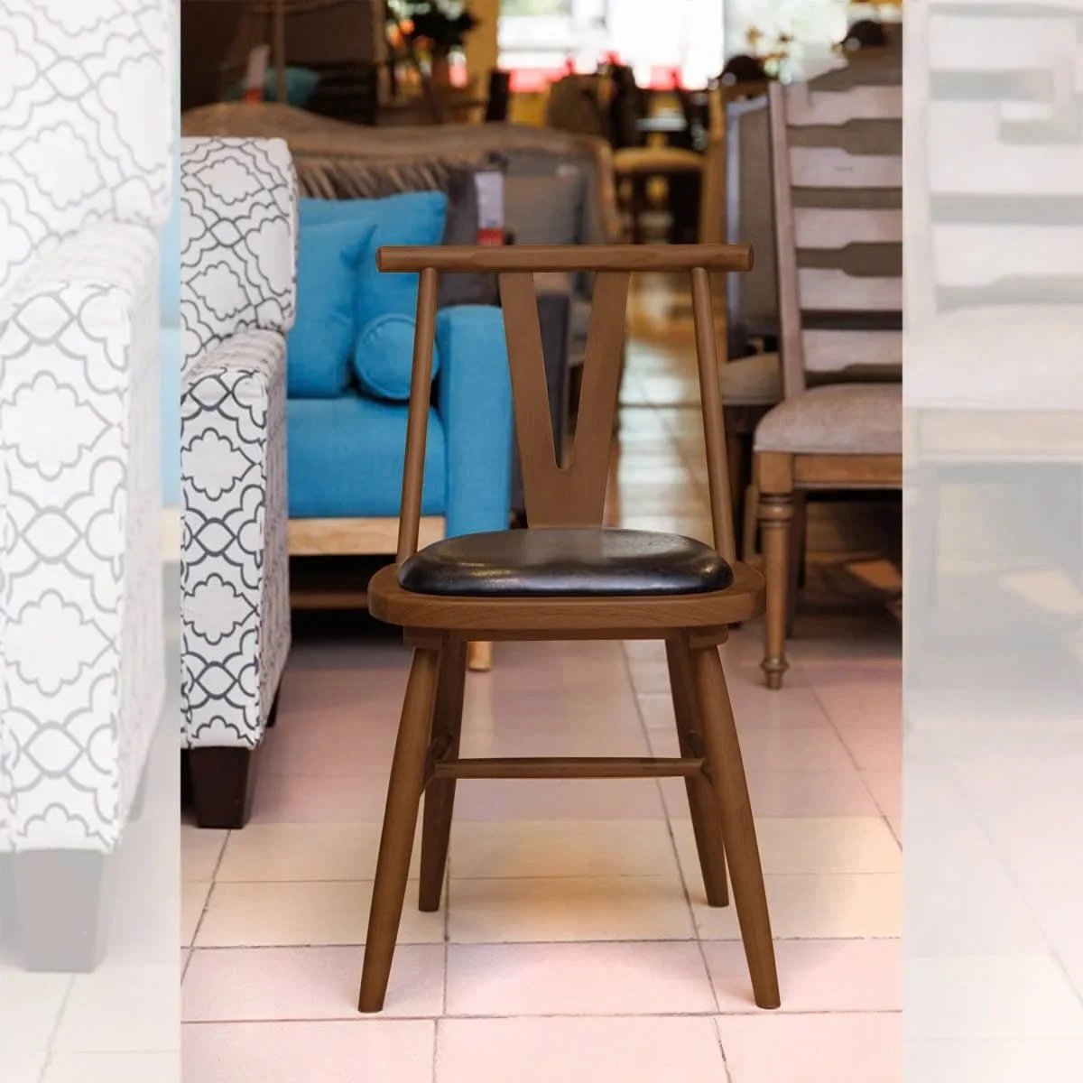 GHẾ TỰA MÀU NÂU 3