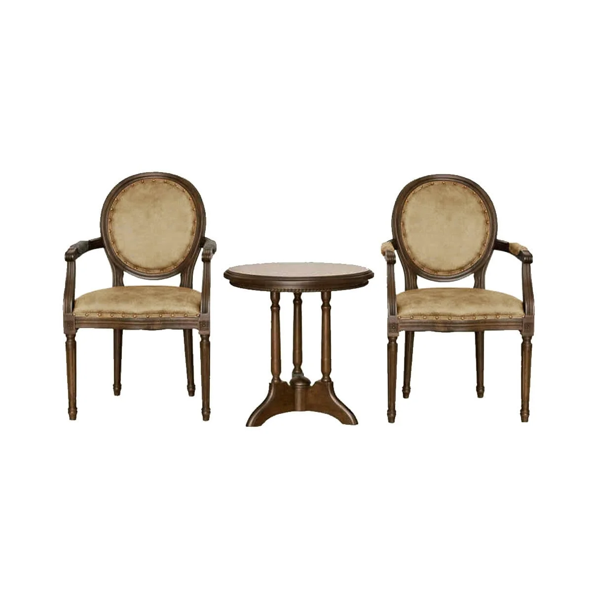 GHẾ ARMCHAIR LOUIS FRENCH MÀU NÂU 2
