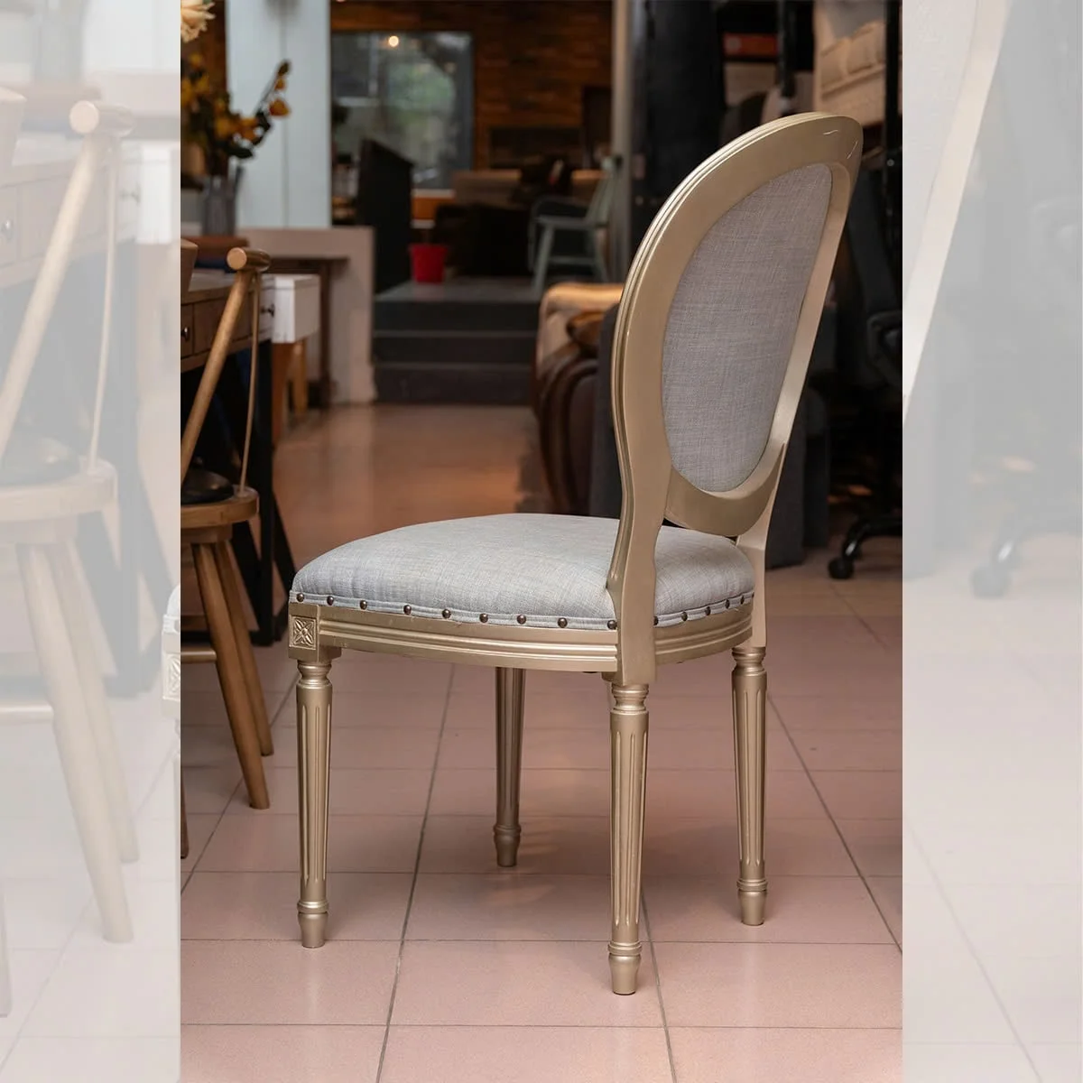GHẾ TỰA LOUIS FRENCH STYLE GOLD 5