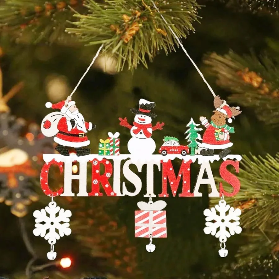 CHỮ MERRY GỖ TREO