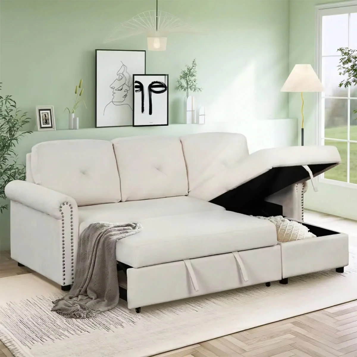 GHẾ SOFA BED GÓC HANOVER 5