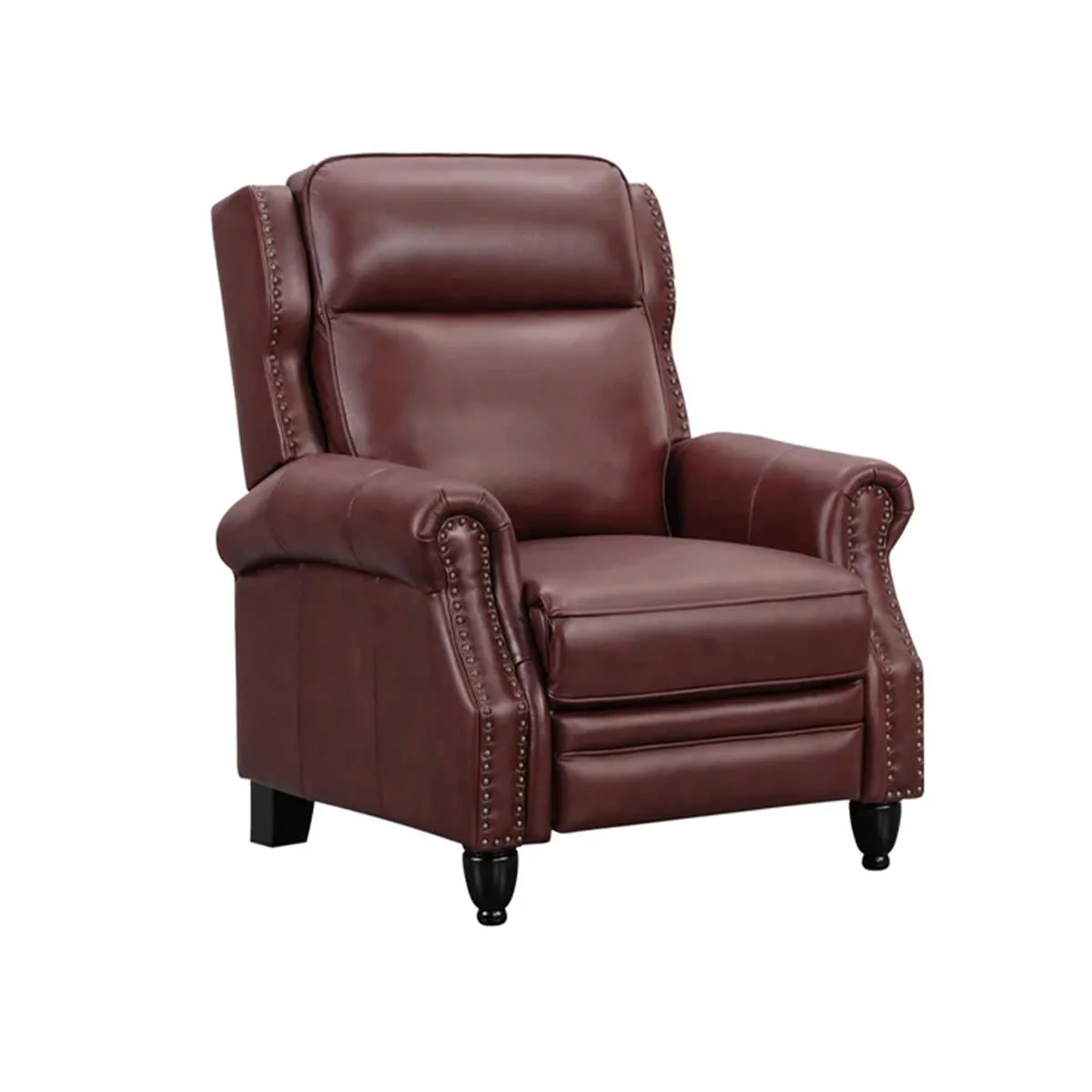 GHẾ SOFA ĐƠN DA BÒ CHỈNH CƠ POLLENZO MÀU ĐỎ