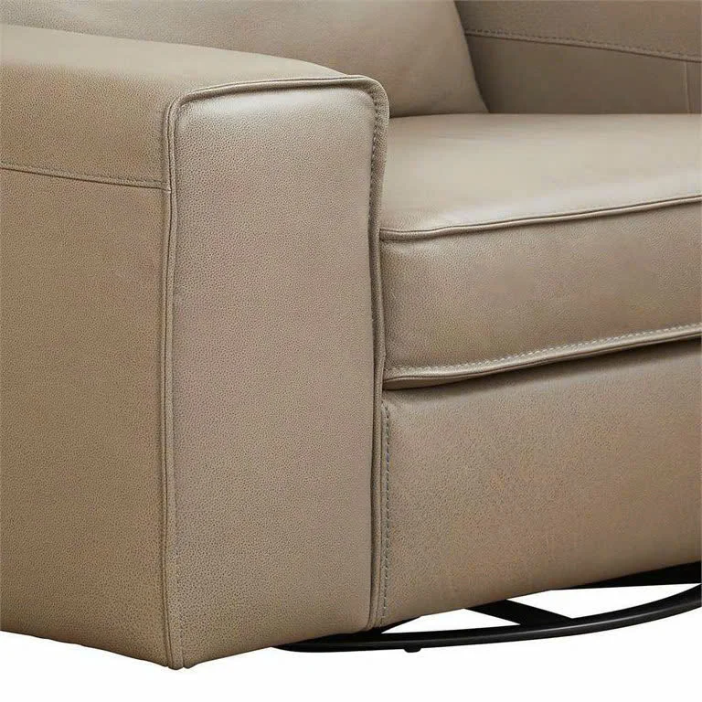 GHẾ SOFA ĐƠN DA BÒ HUDDLE SWILVER 3