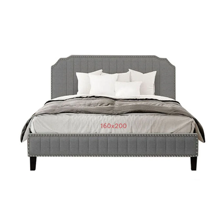 GIƯỜNG NGỦ JASMINE MÀU XÁM 1.6