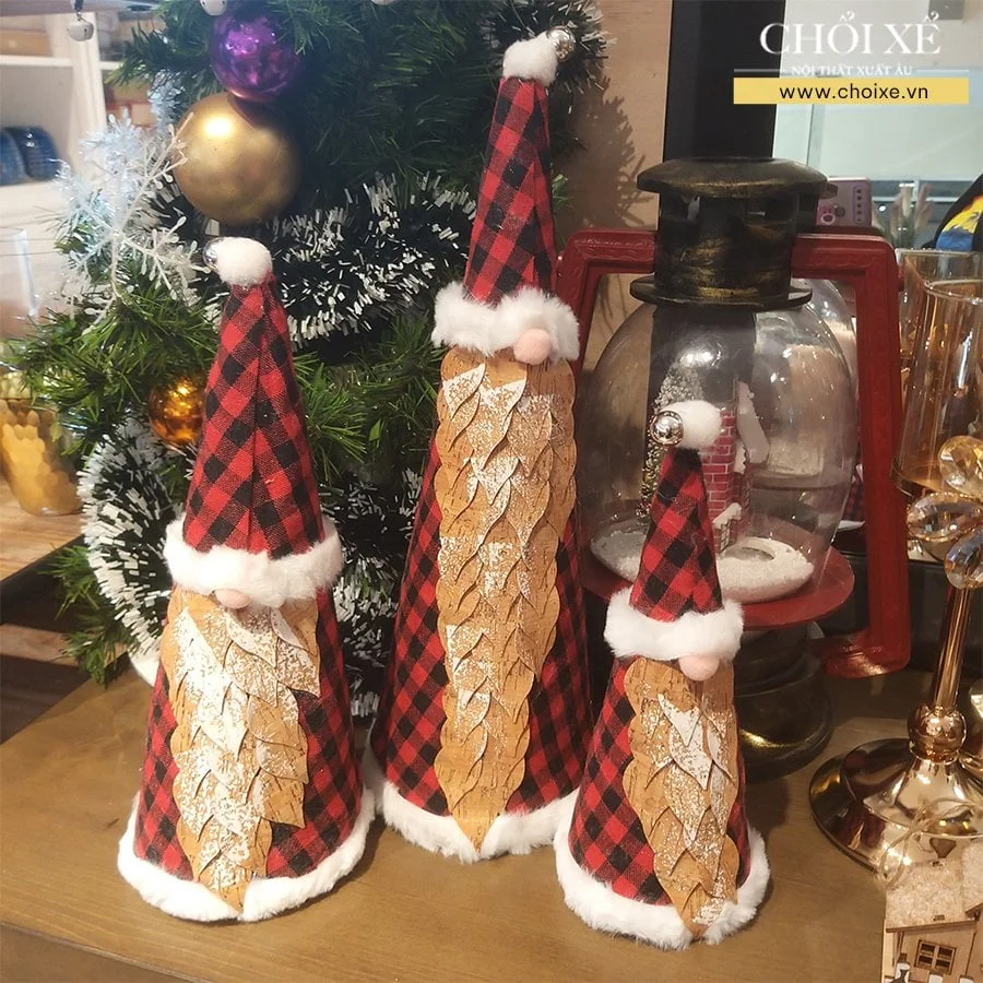 ĐỒ TRANG TRÍ CHRISTMAS - BỘ 3 SANTA CLAUS 2