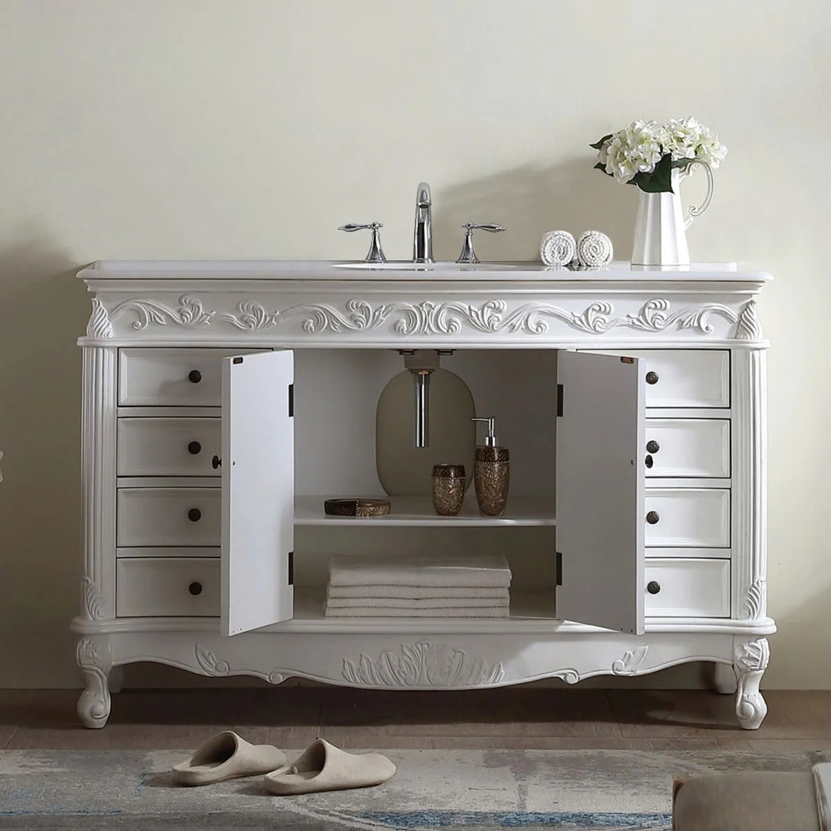 TỦ LAVABO BUCKINGHAM 48 INCH MÀU TRẮNG 5
