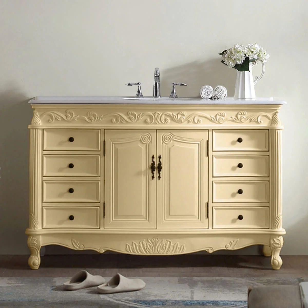TỦ LAVABO BUCKINGHAM 56 INCH MÀU VÀNG 5