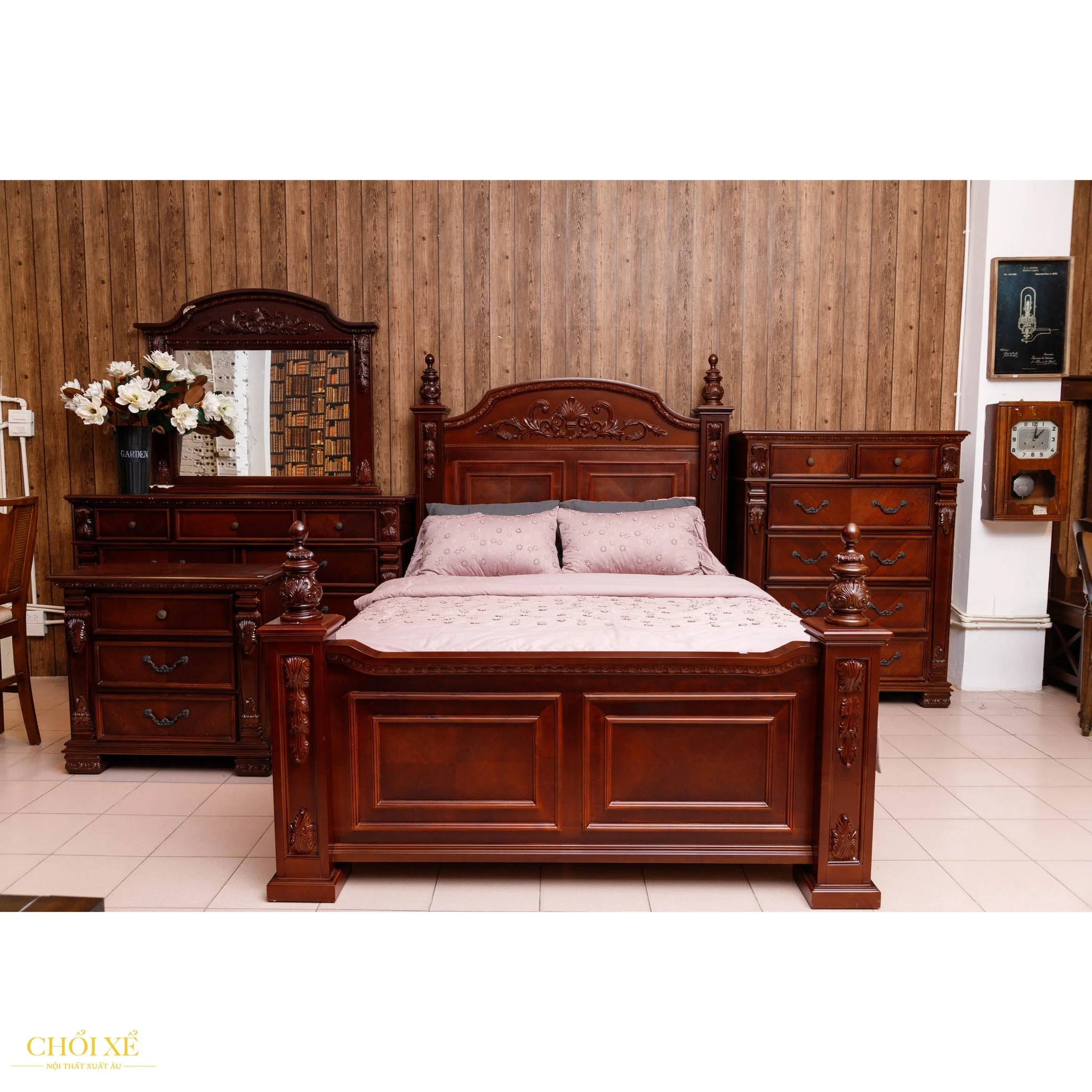 GIƯỜNG NGỦ GRANADA CHERRY QUEEN SIZE 2