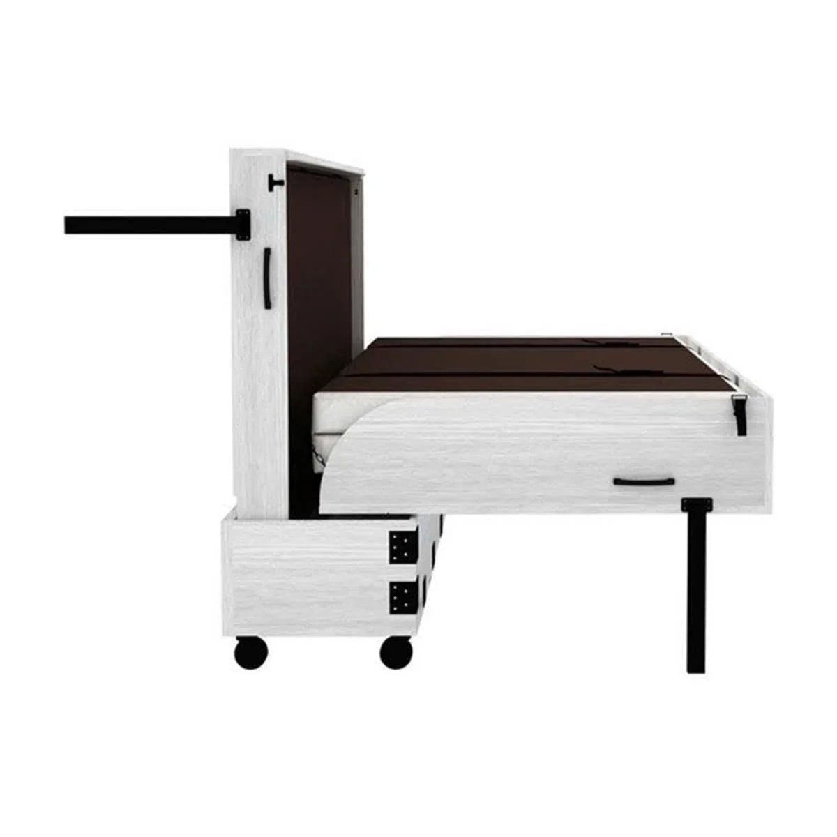 GIƯỜNG NGỦ THÔNG MINH BROOKLYN XTRA BED MÀU TRẮNG KÈM NỆM 3
