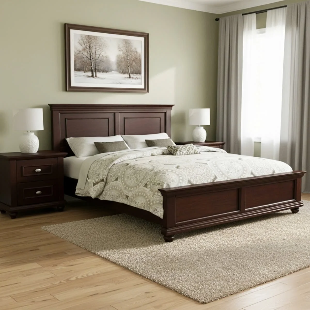GIƯỜNG NGỦ HARPER MÀU NÂU 1.6 2