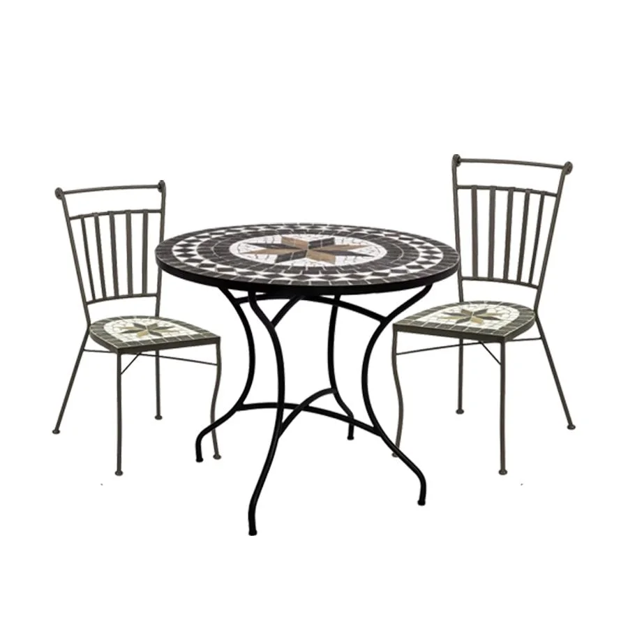 BỘ BÀN 2 GHẾ NGOÀI TRỜI MOSAIC KINA