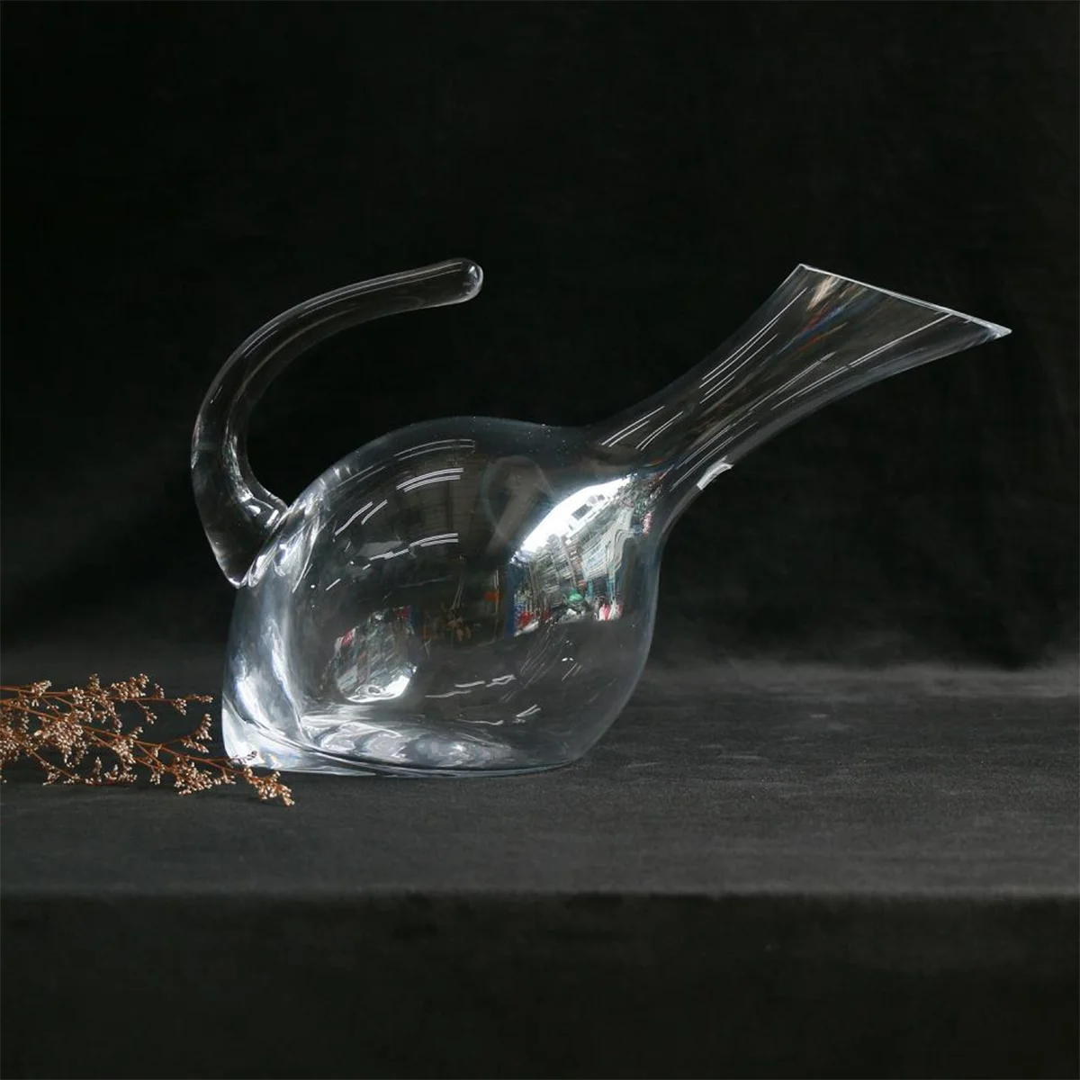 DECANTER RƯỢU VANG PHA LÊ CÓ QUAI 1250ML 2