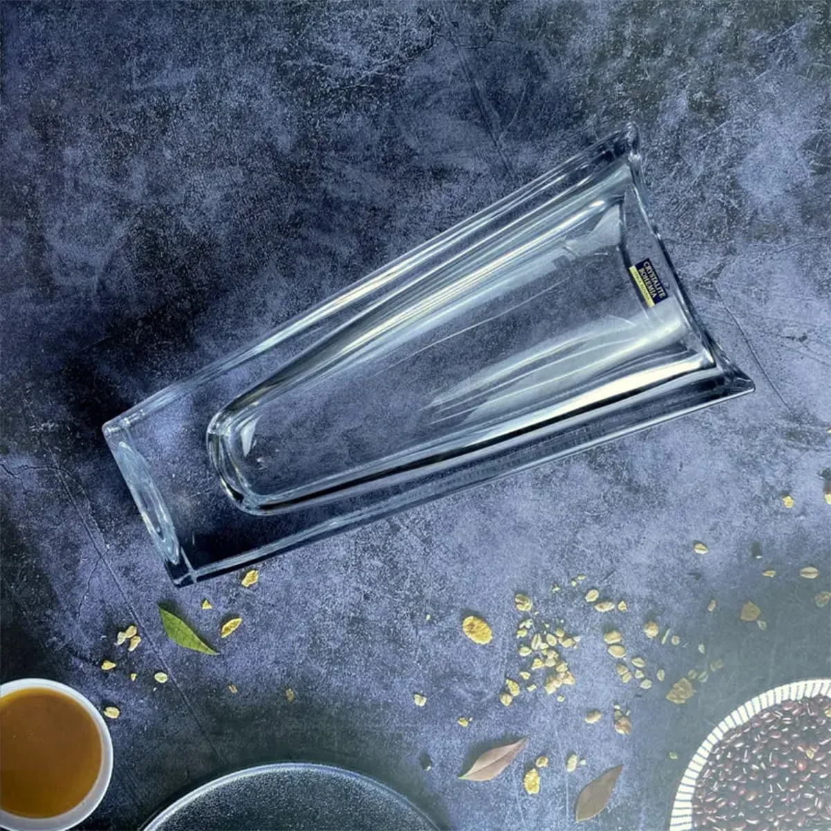 LỌ HOA PHA LÊ CHỮ NHẬT TRƠN 30CM 5