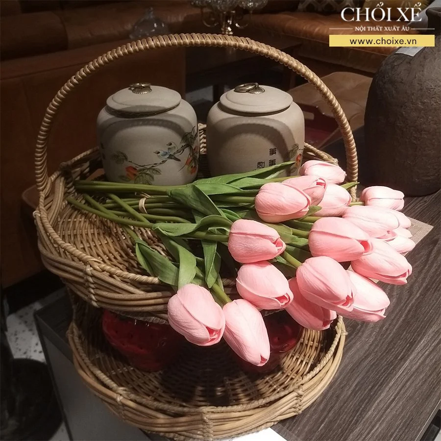 BÔNG TULIP HỒNG NHẠT 3