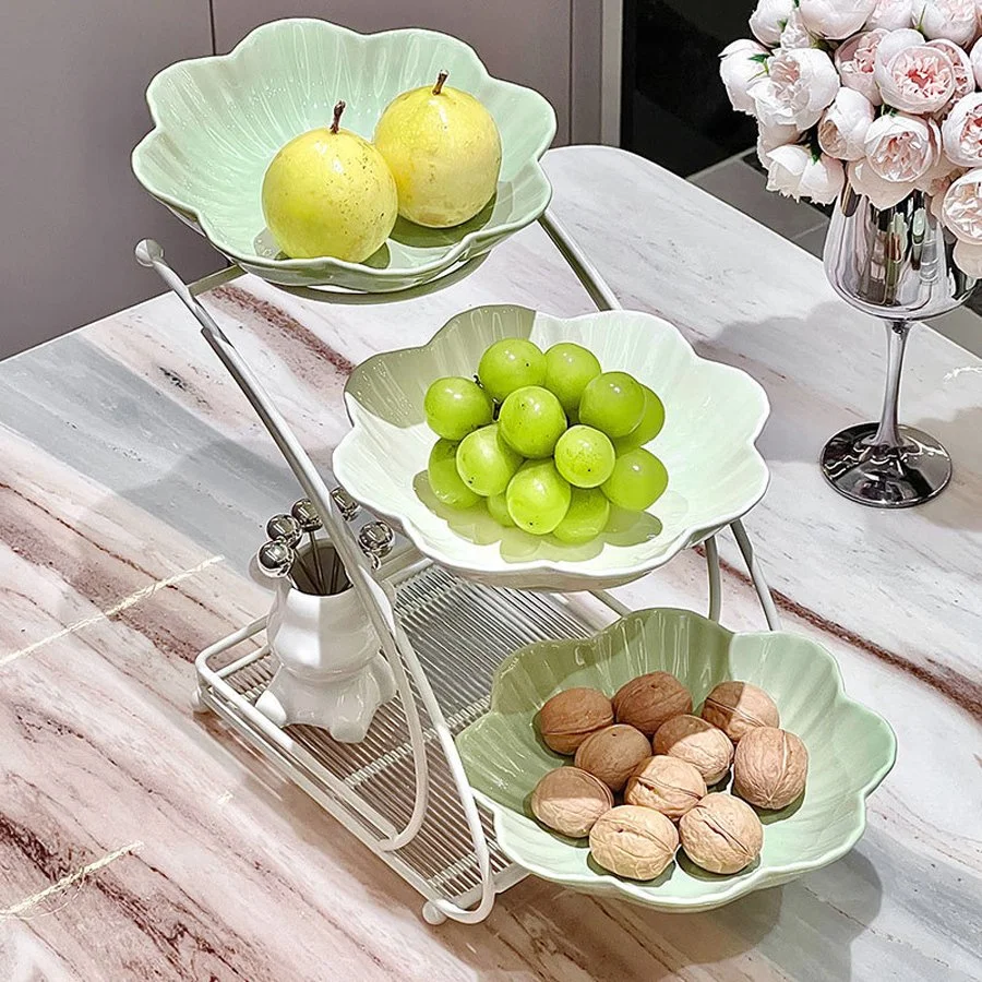 KHAY ĐỰNG HOA QUẢ 3 TẦNG 2
